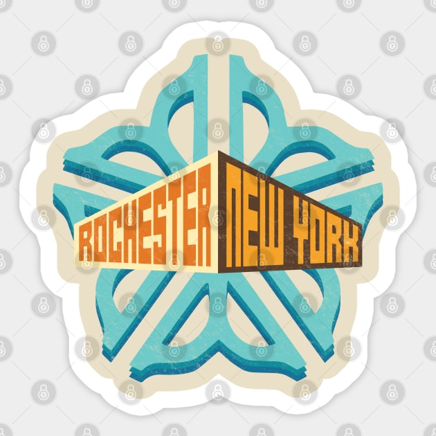 Officially Licensed Rochester Logo Sticker by patrickkingart